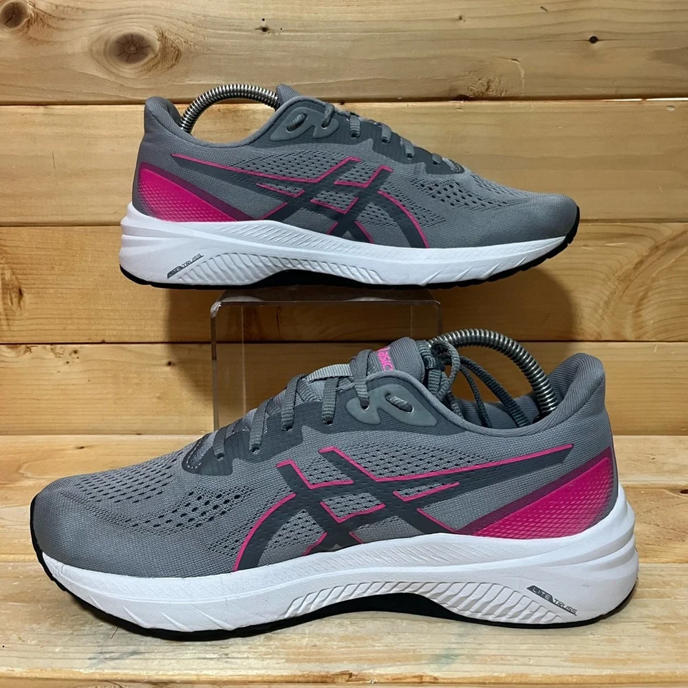 Asics GT-1000 12 Grey Pink Athletic shoes - 1012B450 - Womens size 10 - Picture 2 of 9